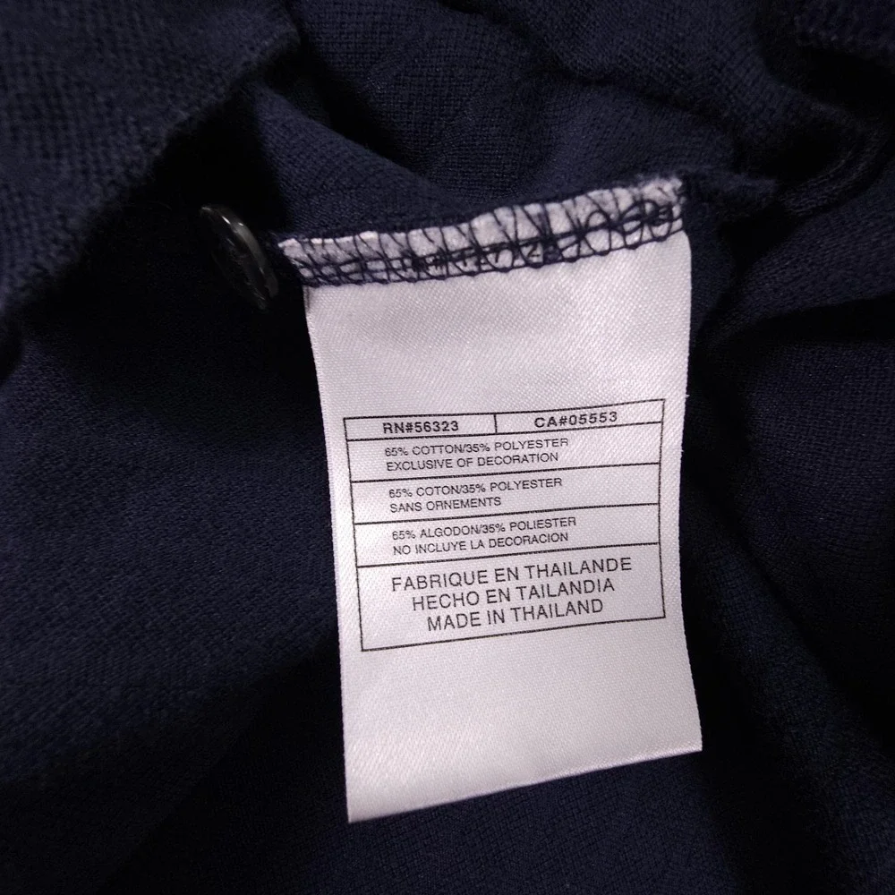 Nike Golf Polo Shirt Mens Large Blue Dri-Fit Embroidered Swoosh Athletic Classic